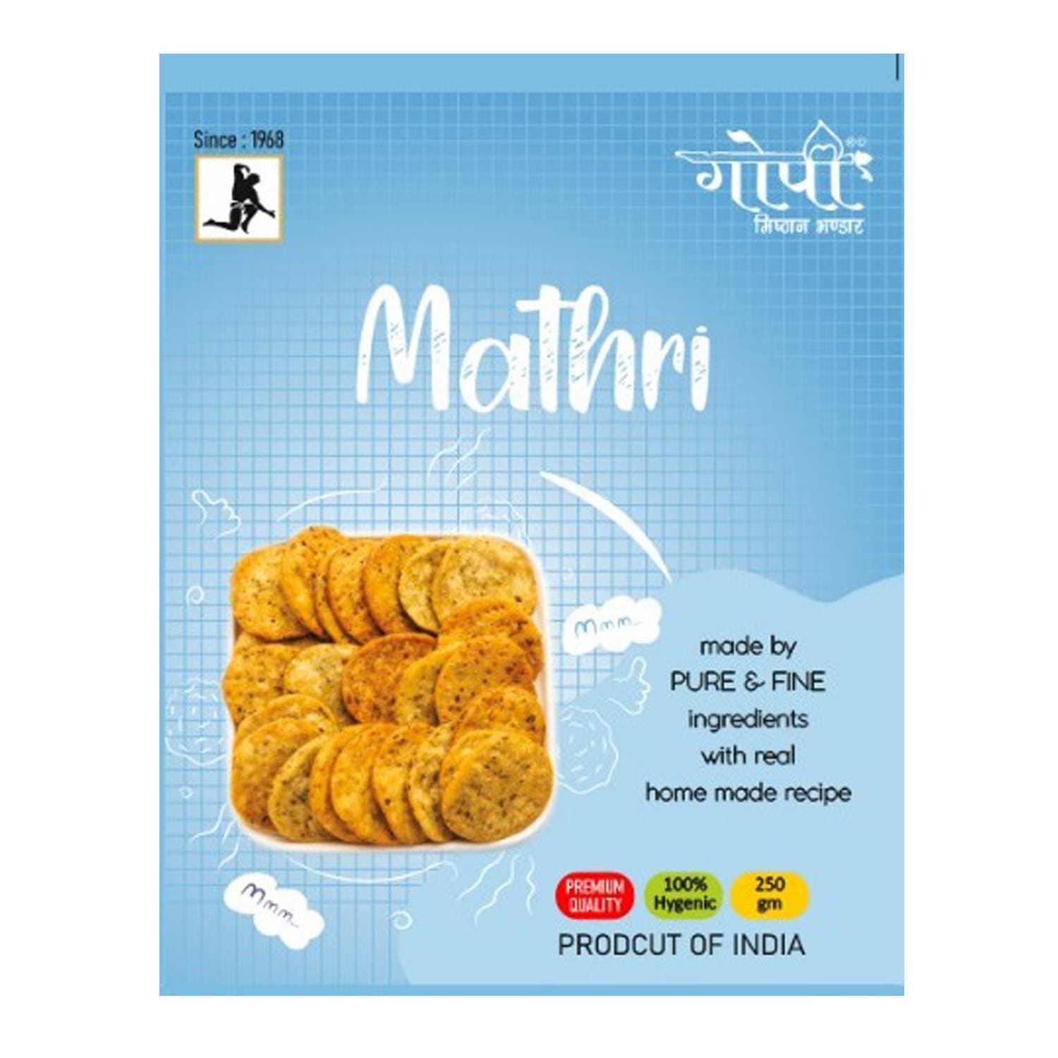 Plain Mathri | savoury snacks - Gopi Misthan Bhandar
