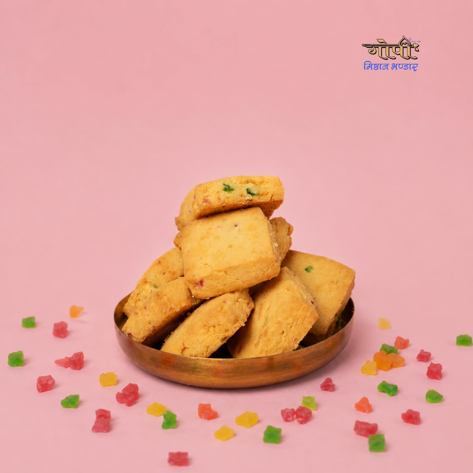 Tutti-Frutti Cookies - View 2 | Gopi Misthan Bhandar